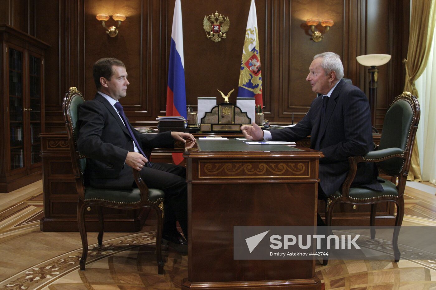 Dmitry Medvedev meeting with Vitaly Ignatenko