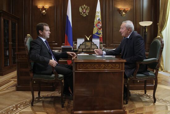 Dmitry Medvedev meeting with Vitaly Ignatenko