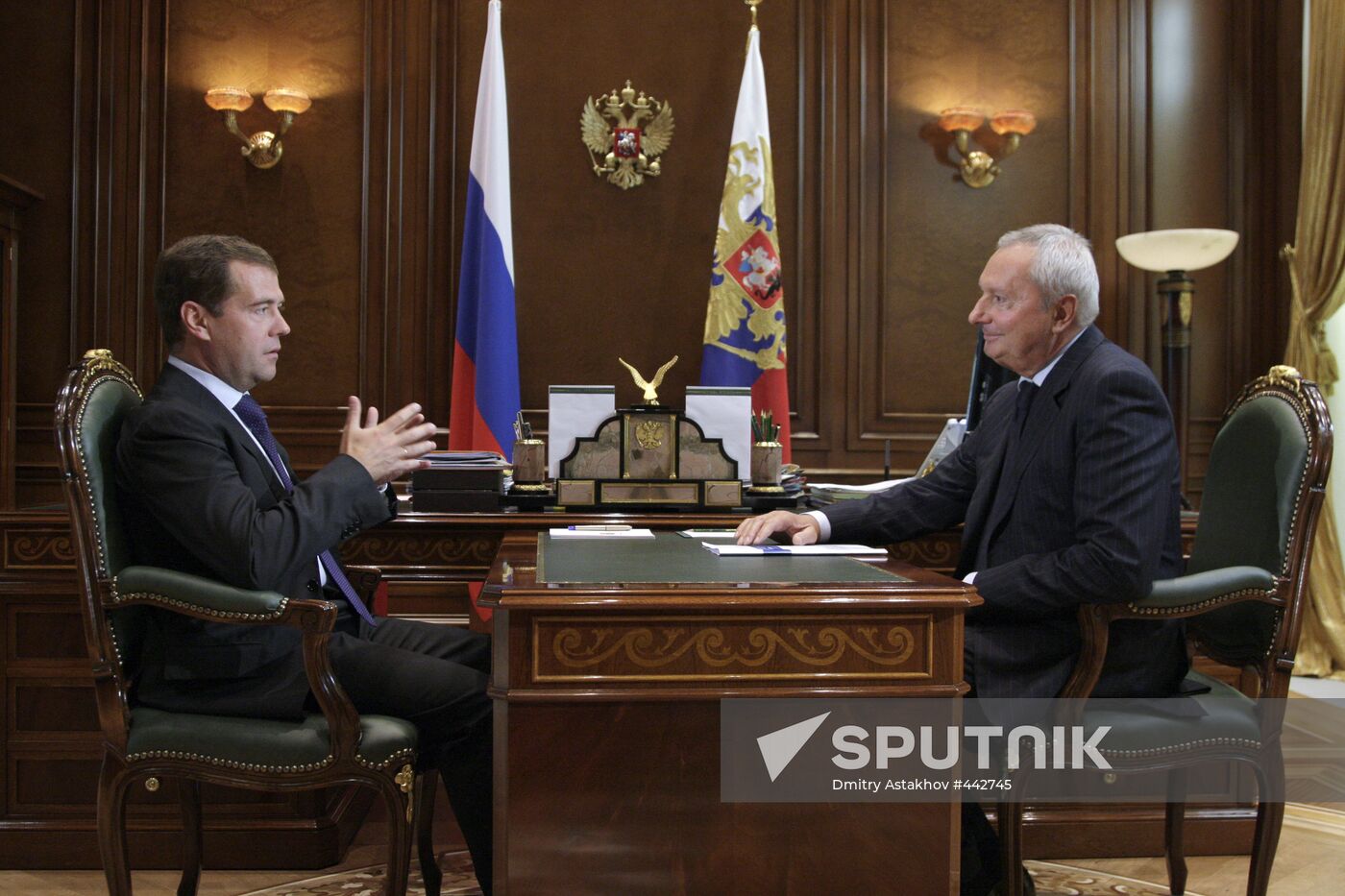 Dmitry Medvedev meeting with Vitaly Ignatenko