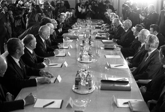 Yury Andropov and Erich Honecker