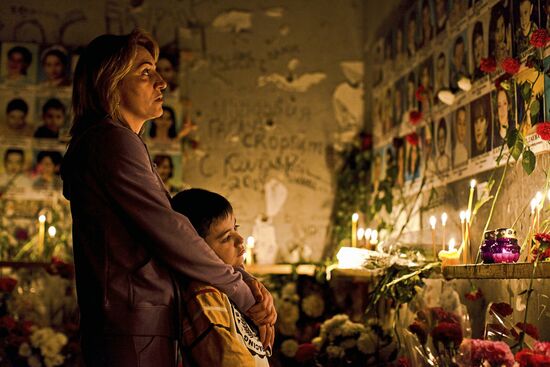 Commemorative events in Beslan