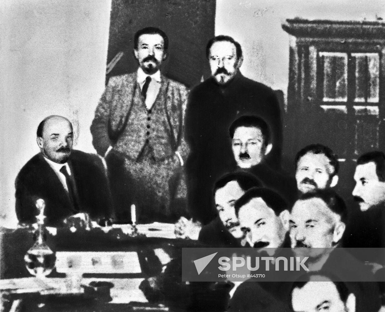 Vladimir Lenin, Aleksei Rykov, and Lev Kamenev