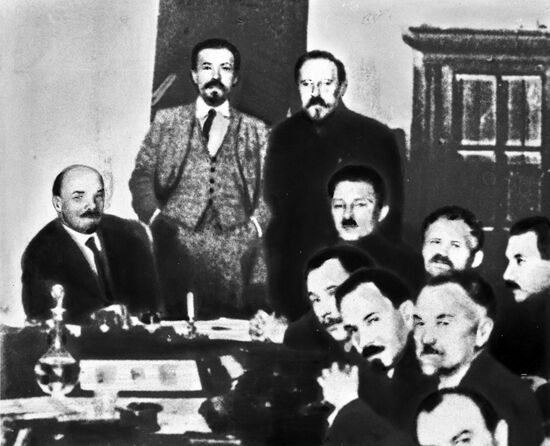 Vladimir Lenin, Aleksei Rykov, and Lev Kamenev