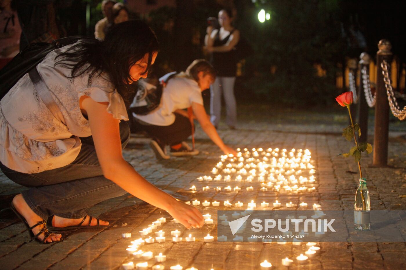 Memorial vigil for Beslan victims in Moscow