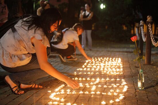 Memorial vigil for Beslan victims in Moscow