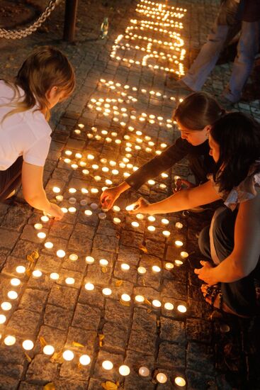 Memorial vigil for Beslan victims in Moscow