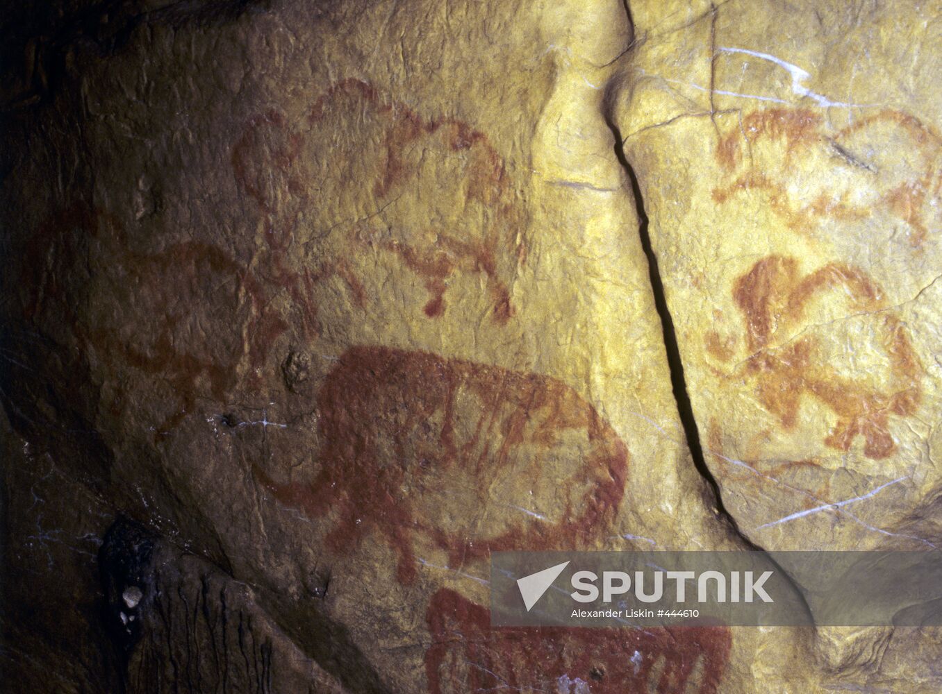 Rock painting in Kapova cave