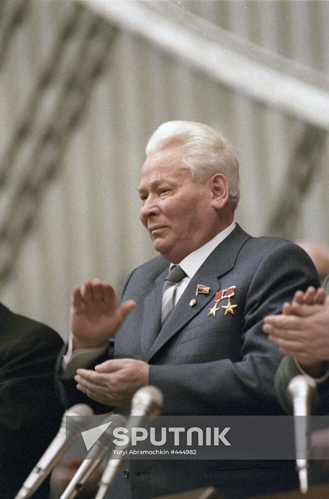 K. Chernenko in presidium