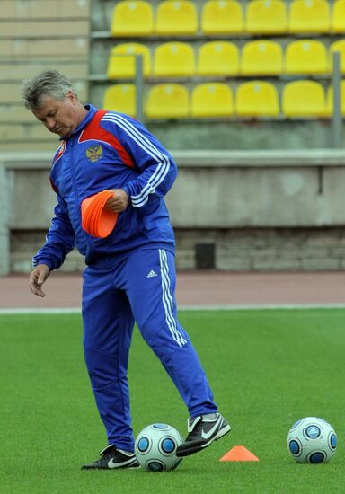 Russian national football team's head coach Guus Hiddink