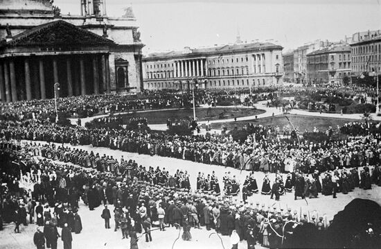 Mourning procession