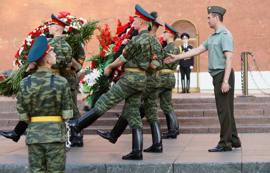Rehearsal of Military Music Festival Spasskaya Tower