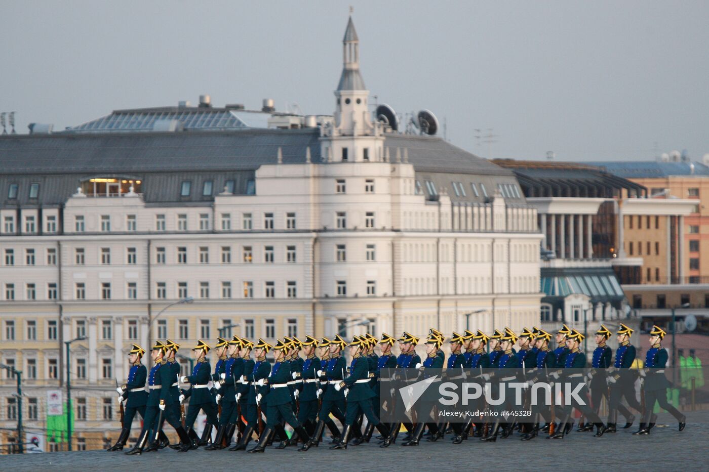 Rehearsal of Military Music Festival Spasskaya Tower