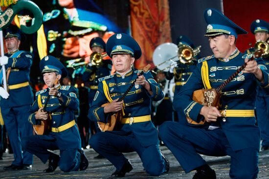 Rehearsal of Military Music Festival Spasskaya Tower