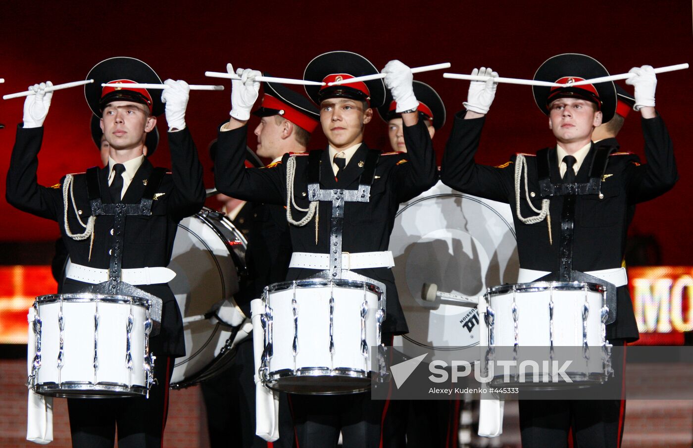 Rehearsal of Military Music Festival Spasskaya Tower