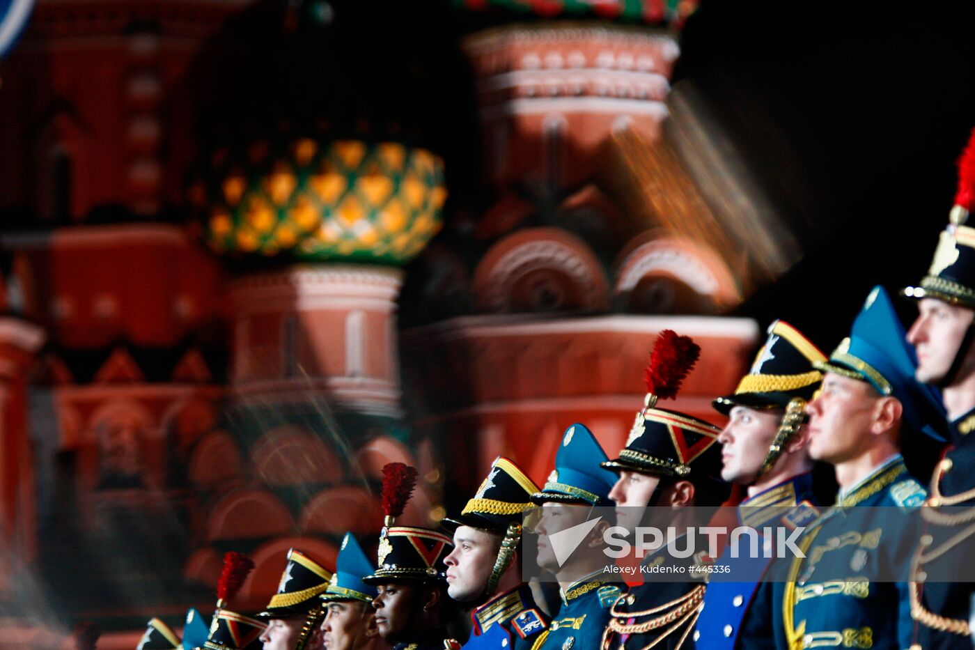 Rehearsal of Military Music Festival Spasskaya Tower