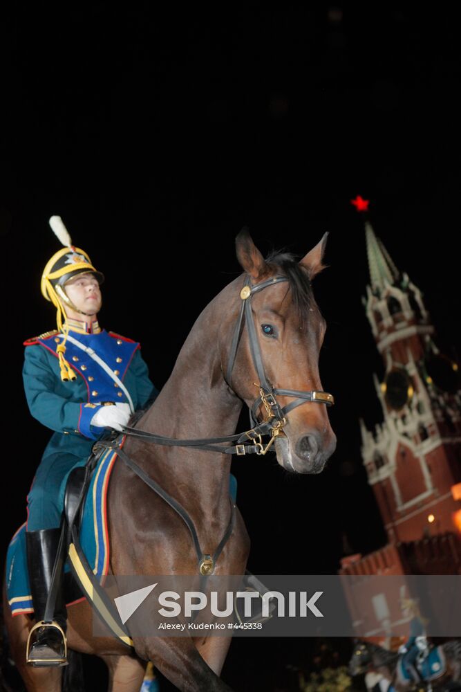 Rehearsal of Military Music Festival Spasskaya Tower