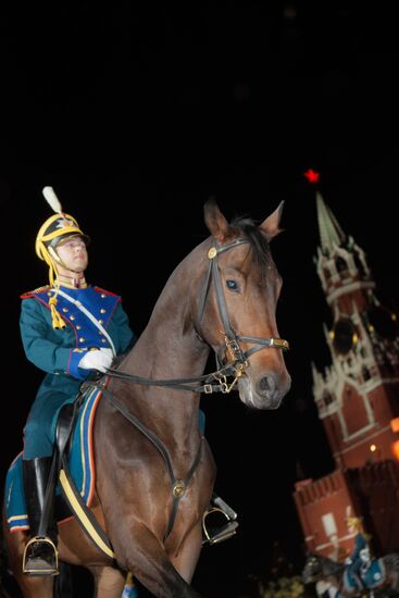 Rehearsal of Military Music Festival Spasskaya Tower