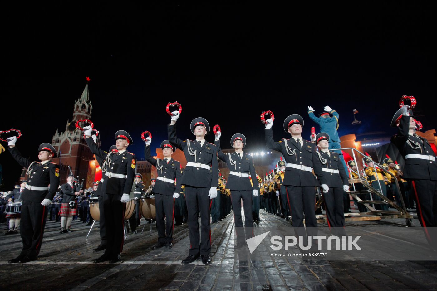 Rehearsal of Military Music Festival Spasskaya Tower