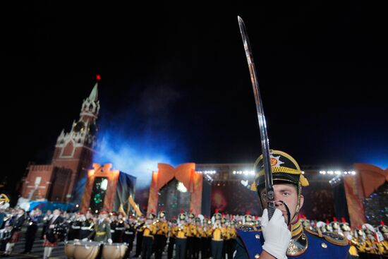 Rehearsal of Military Music Festival Spasskaya Tower
