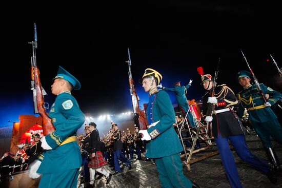 Rehearsal of Military Music Festival Spasskaya Tower