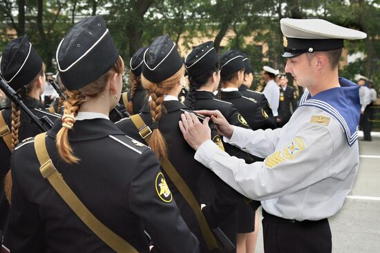 Pacific Navy Institute cadets take oath