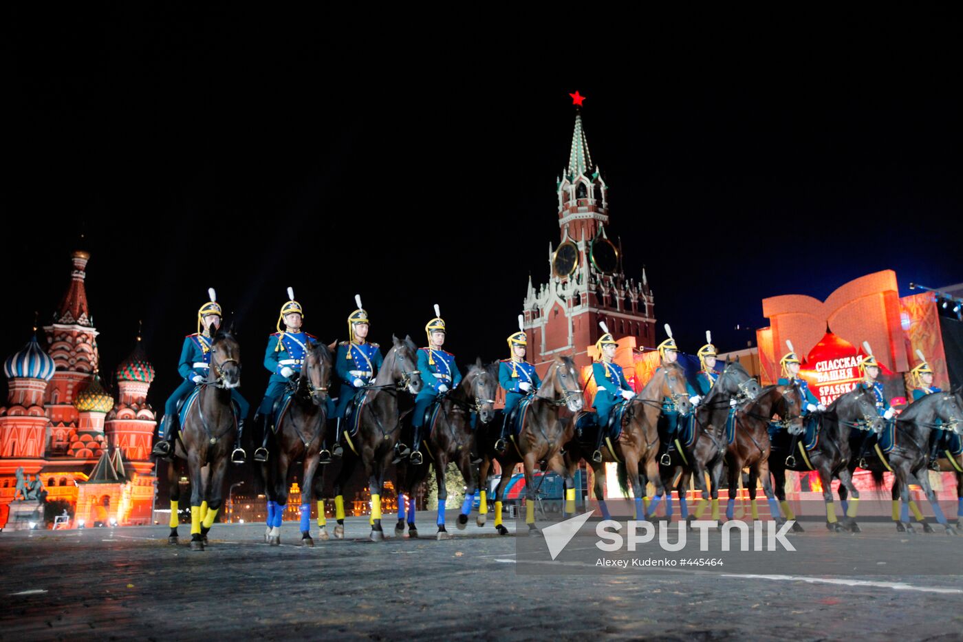 Rehearsal of Military Music Festival Spasskaya Tower