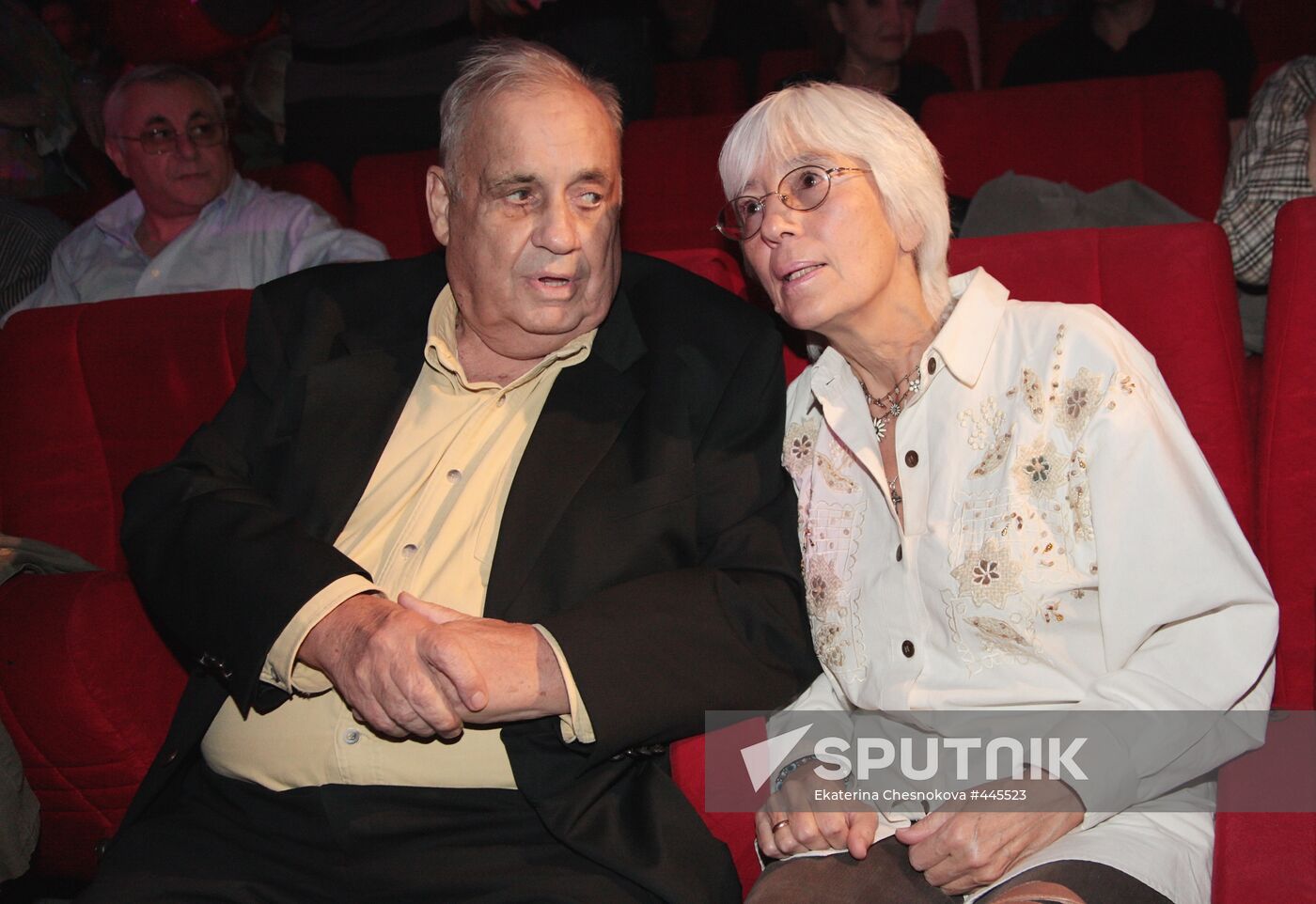 Film director Eldar Ryazanov with wife