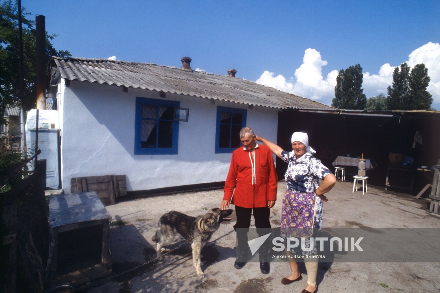 Cossack Lukin and his wife