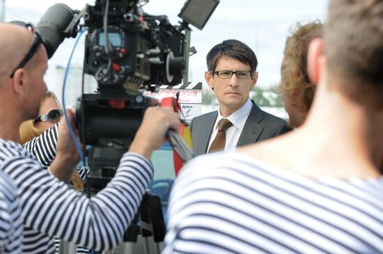 Denis Burgazliev. Filming the movie "Redress"