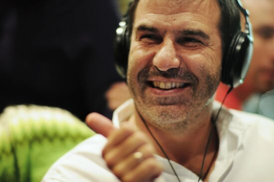 Yevgeny Grishkovets. Filming the movie "Redress"