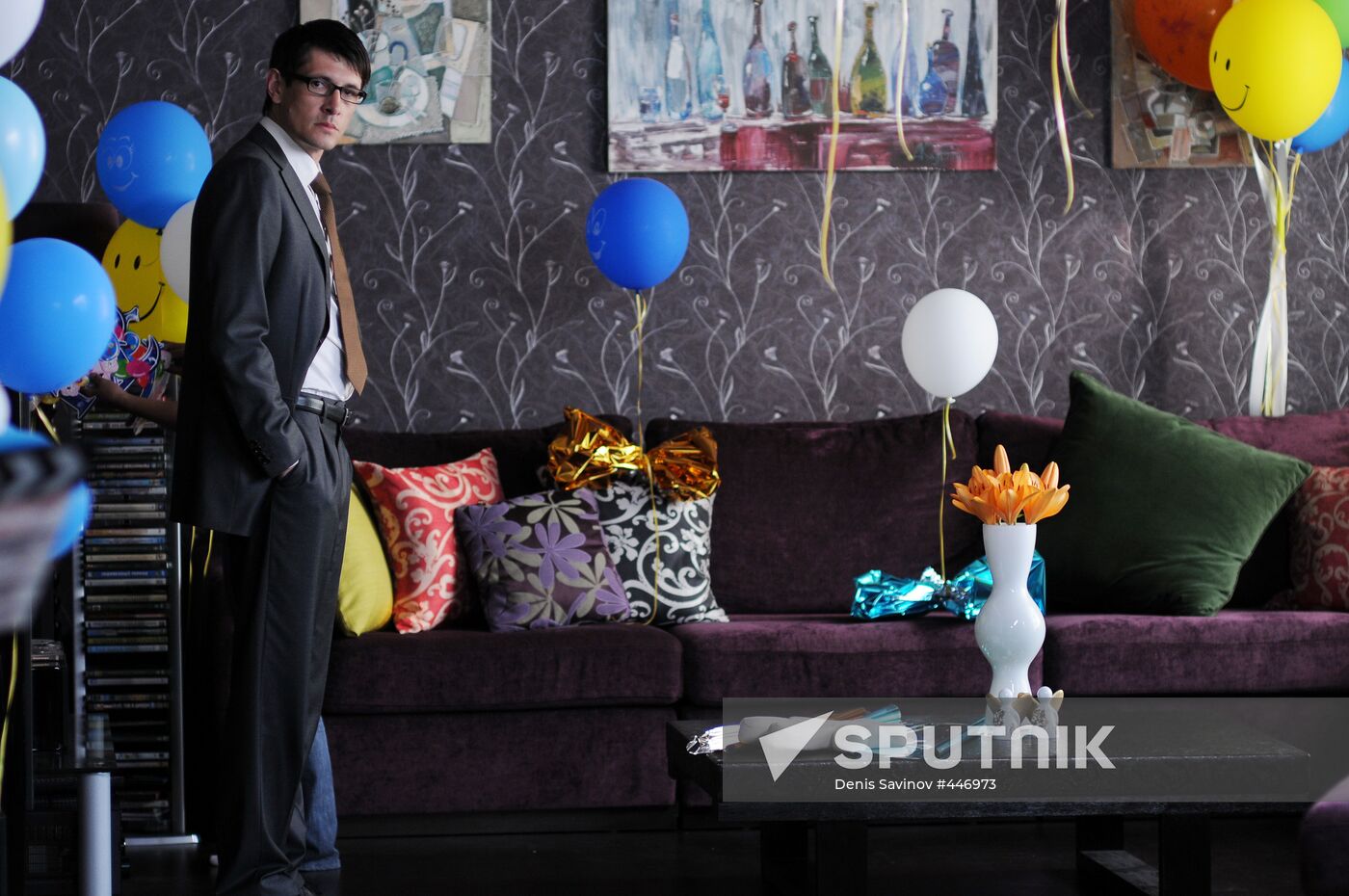 Denis Burgazliev. Filming the movie "Redress"