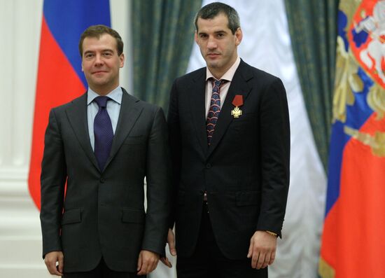 Russian President awards 2008 Olympic Games winners at Kremlin