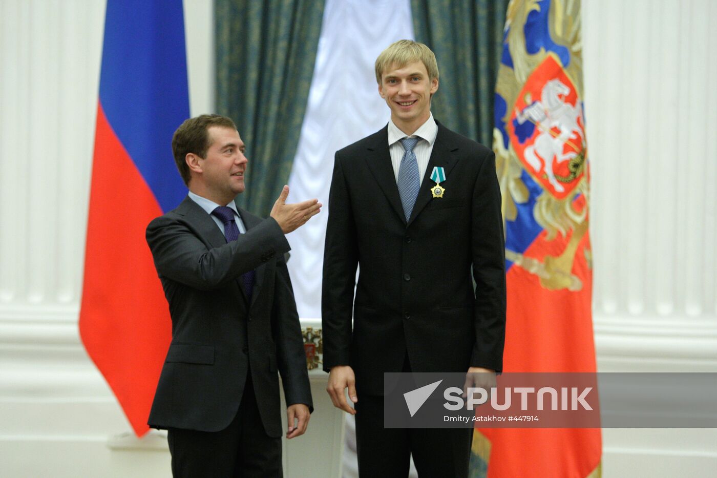 Russian President awards 2008 Olympic Games winners at Kremlin