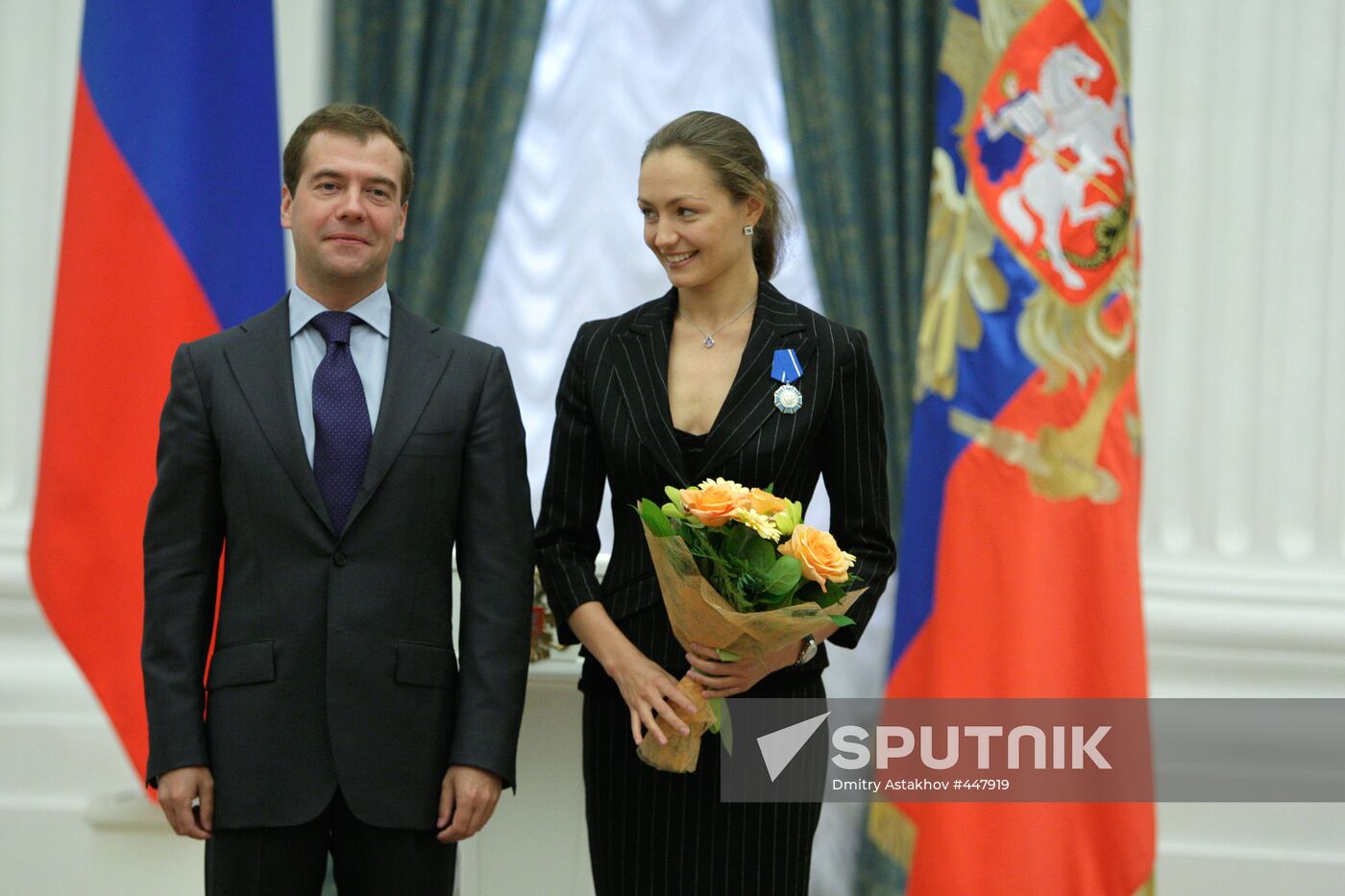 Russian President awards 2008 Olympic Games winners at Kremlin