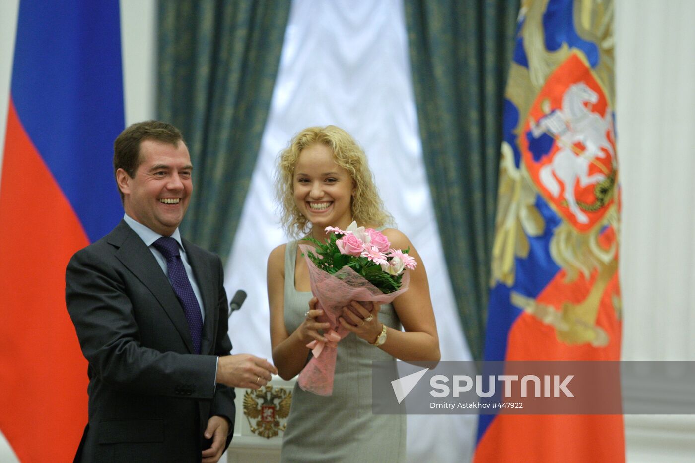 Russian President awards 2008 Olympic Games winners at Kremlin