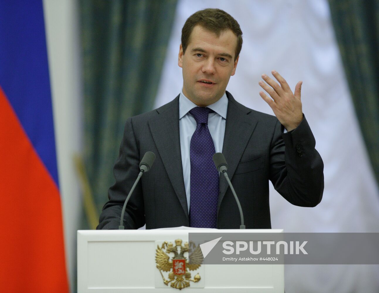 Russian President awards 2008 Olympic Games winners at Kremlin