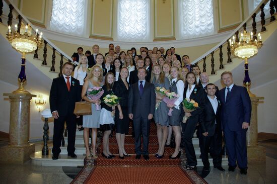 Russian President awards 2008 Olympic Games winners at Kremlin