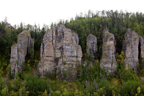 The Lenskie Stolby Nature Park in Yakutia