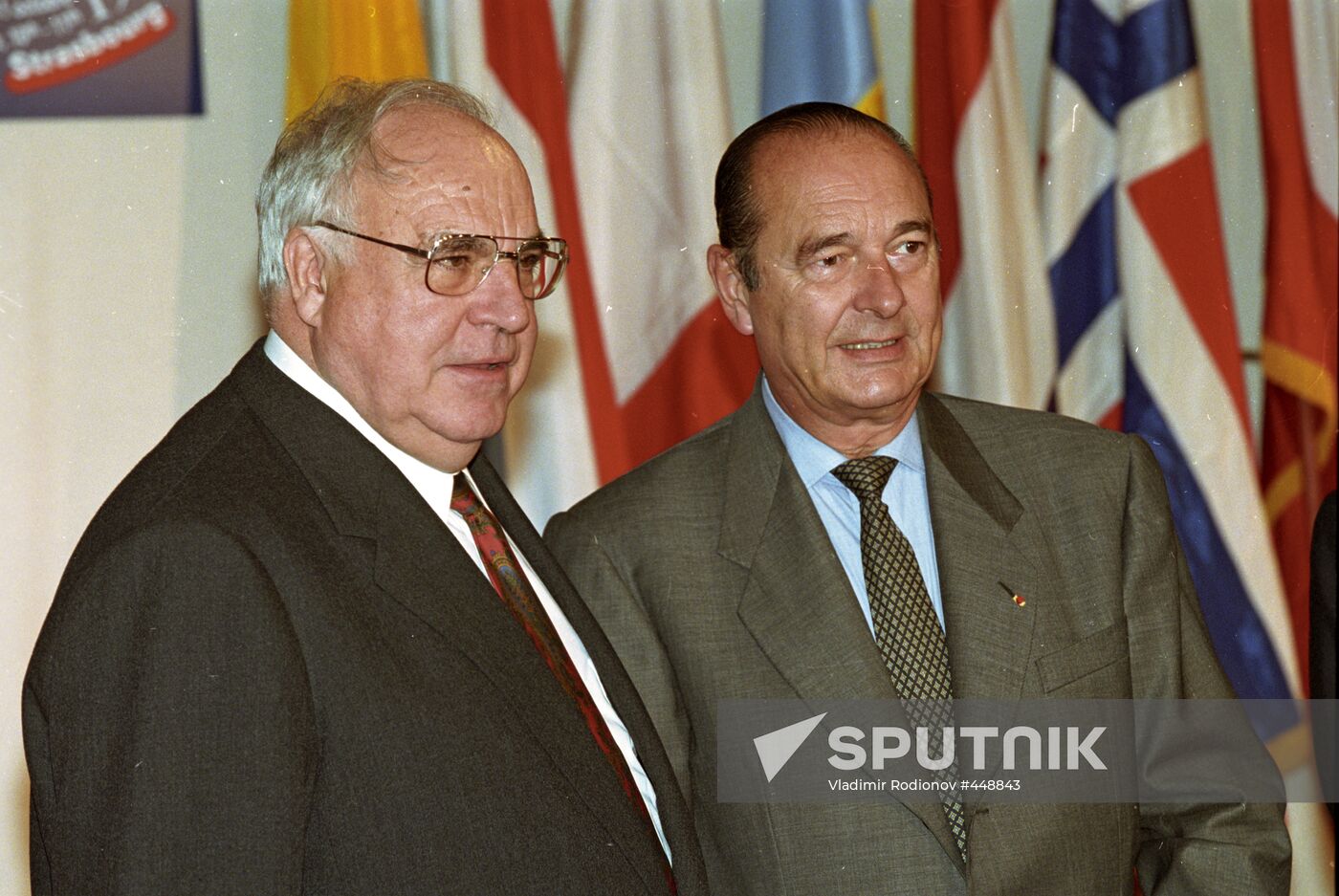 Helmut Kohl and Jacques Chirac