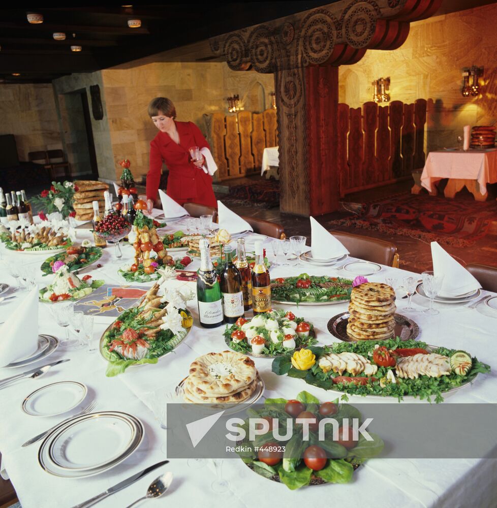 Banquet room of Leningrad Hotel in Makhachkala