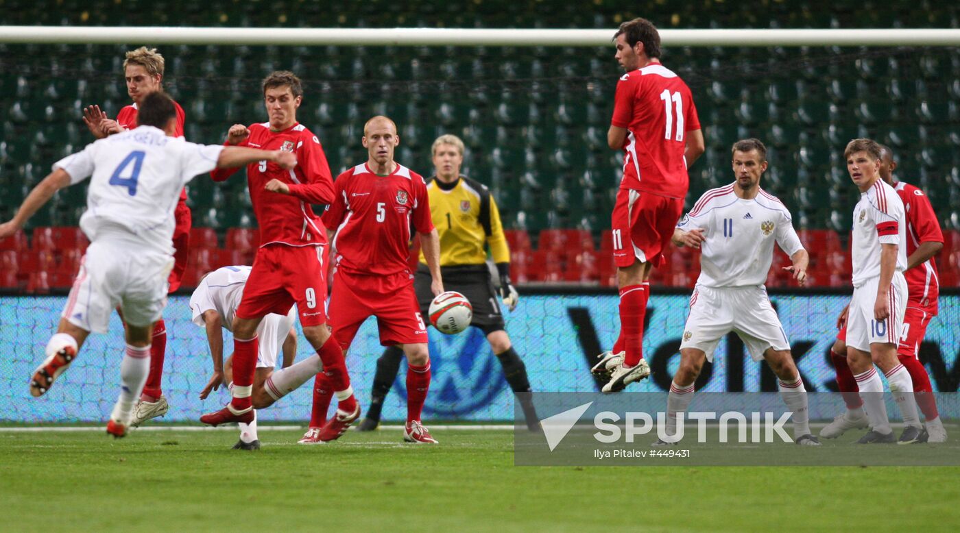 Russia beats Wales 3-1 in 2010 World Cup qualifier