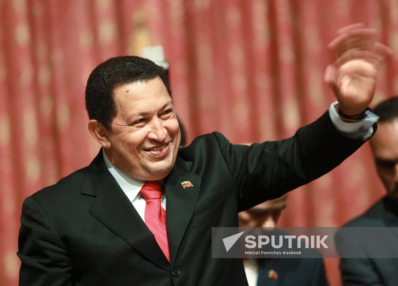 Venezuelan President Hugo Chavez in Moscow