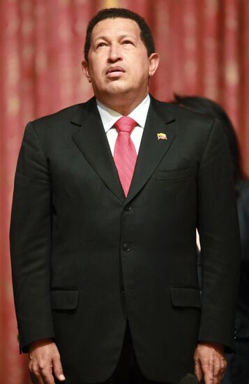 Venezuelan President Hugo Chavez in Moscow