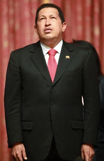 Venezuelan President Hugo Chavez in Moscow
