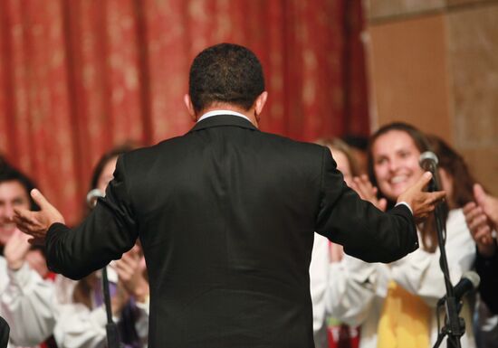 Venezuelan President Hugo Chavez in Moscow