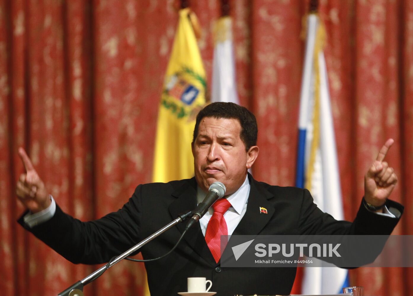 Venezuelan President Hugo Chavez in Moscow