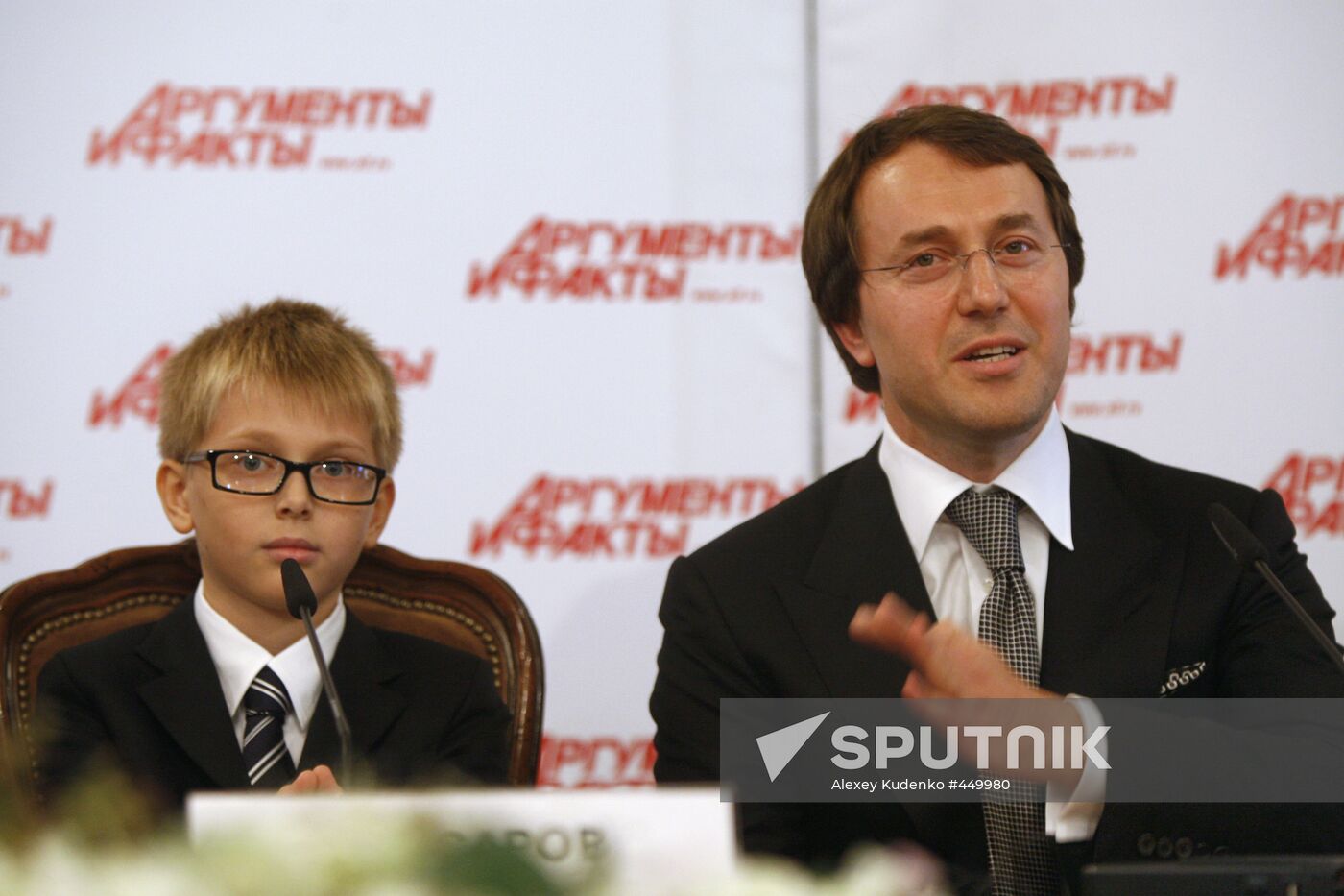 Ruslan Baisarov gives news conference in Moscow