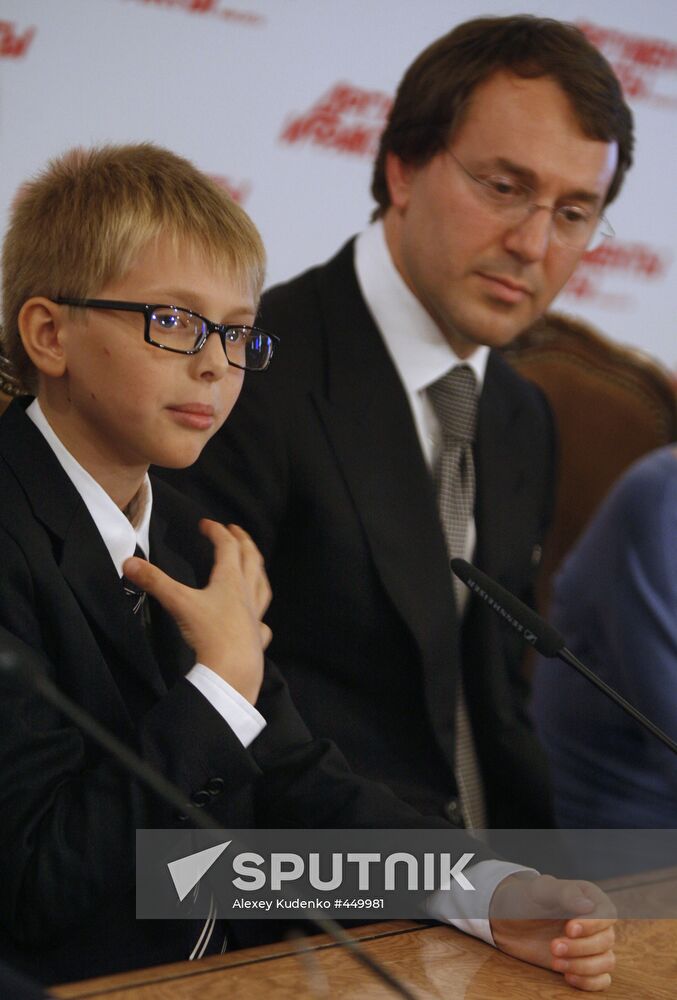 Ruslan Baisarov gives news conference in Moscow