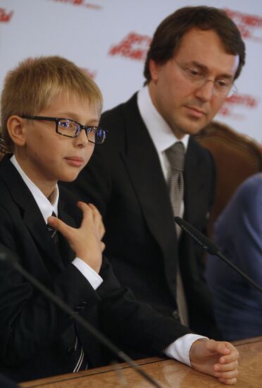 Ruslan Baisarov gives news conference in Moscow