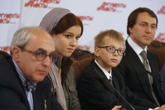 Ruslan Baisarov gives news conference in Moscow